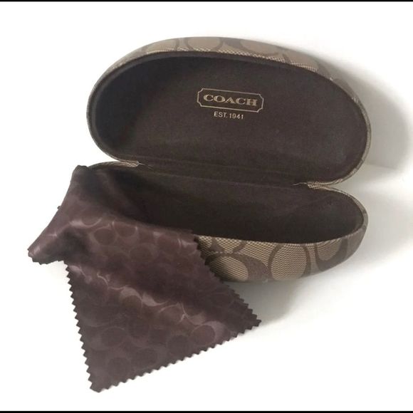Coach Accessories Coach Sunglasses Case And Cleaning Cloth Poshmark